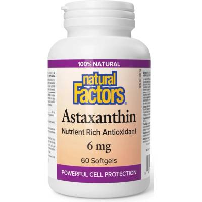 Natural Factors Astaxanthin, 6 mg, 60 софтгел капсули, Natural Factors (1017 NF)