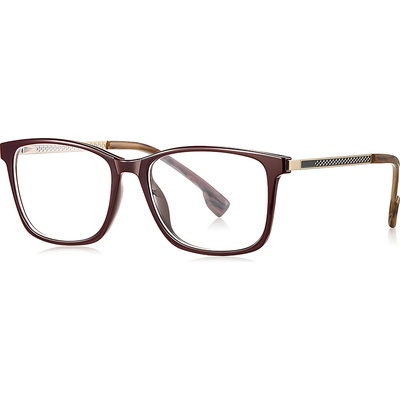 Techsuit Очила за компютър Techsuit Anti-Blue Light Glasses Reflex PC (LS202) - дамски, плосък връх - Червено дърво