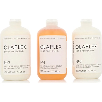 Olaplex Salon Kit No.1 Bond Multiplier 525 ml + No.2 Bond Perfector 2 x 525 ml + dávkovač možnosť Starý obal