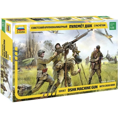 Zvezda Soviet DSHK Machine-Gun w/ Crew 1:35