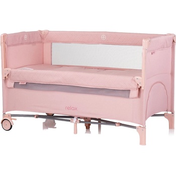 Chipolino Бебешка кошара с падаща страна Chipolino - Релакс, маршмелоу лен (KOSIRE255PM)