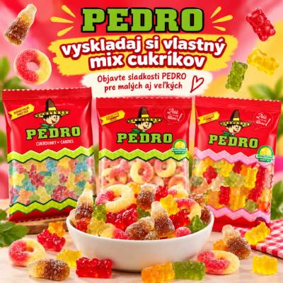 PEDRO – vyskladaj si vlastný mix cukríkov 500 g – 1 kg