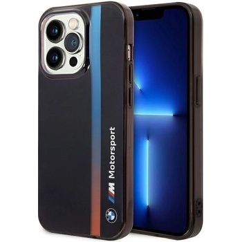 BMW Кейс BMW BMHCP14X22HVGV за iPhone 14 Pro Max 6.7"", черен / черен, IML Tricolor Stripe (BMW000626-0)