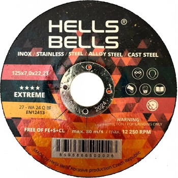 Hell Bells Brusný kotouč 115 x 7,0 x 22,2 mm HBX11570