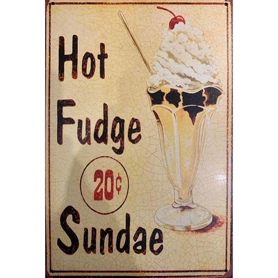 Ceduľa Hot Fudge Sundae