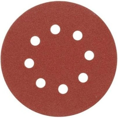 Vorel Brusný papír 125 mm P120 s otvory 5 ks suchý zip, TO-08582