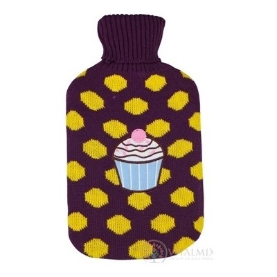 DEPAN Termofor ohrievacia fľaša s pleteným obalom MUFFIN, objem 2 l, 1 ks