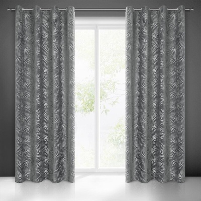 Takoy Závěs LIVIA s botanickým reliéfním vzorem-HF-385836 | 140 x 250 cm