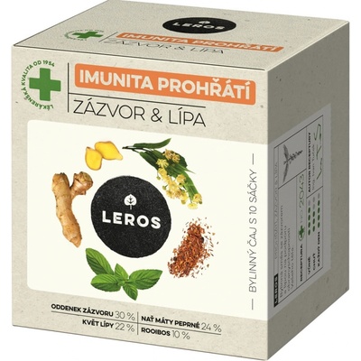 Leros Imunita Prohřátí Lípa & Zázvor 10 x 2 g