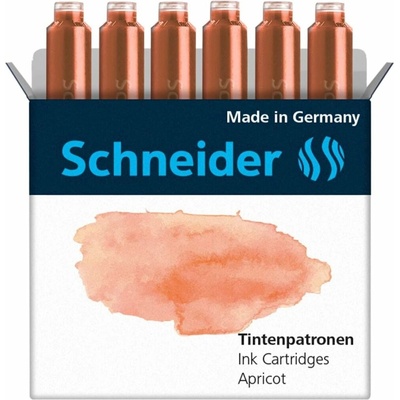Schneider Inkoustové bombičky Schneider 6 ks meruňkové 6611
