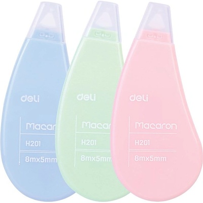 Deli Ролка за отстраняване на неизправности DELI Macaron 5 мм x 8 м пастел DEH20101 (DEH20101)