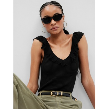 GAP Плетен потник топ GAP GAP | Cheren | ЖЕНИ | XXS