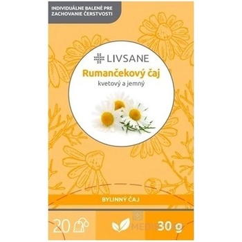 LIVSANE Rumančekový čaj bylinný 20 x 1,5 g