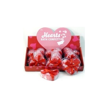 Hearts konfety do kúpeľa s voňavými lupeňmi ruží 30 g