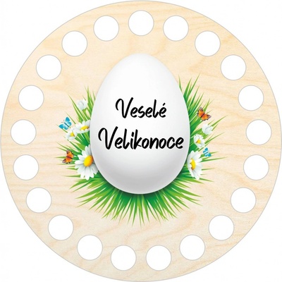 Woody Crafts Podtácek 10 cm, velikonoční 2