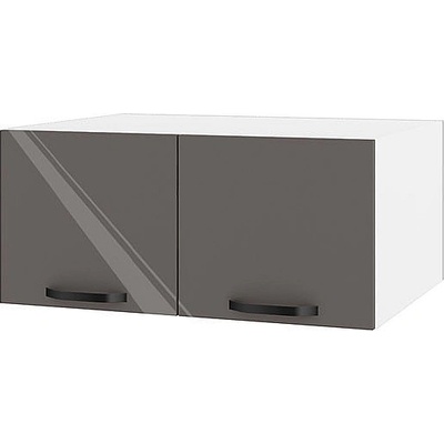 ИРИМ Горен кухненски шкаф Сити БФ-Антрацит гланц-05-112 80 см