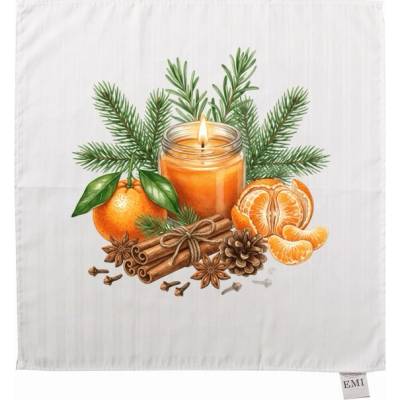 EMI Obrus damaškový Winter Mandarin 40x40 cm