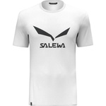Salewa Мъжка спортна тениска Salewa Solidlogo Dry T-Shirt Sport shirt - White - размер 56 (216-2734-0417)