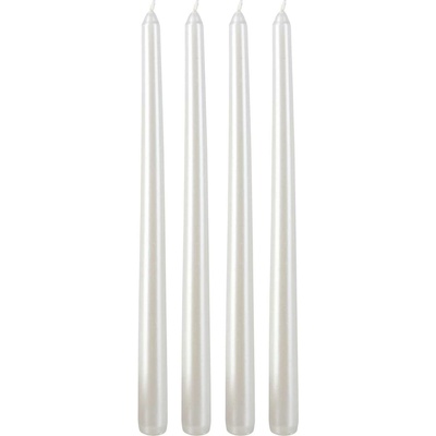 Home Styling Collection Stolní svíčky, 30 cm, bílá bílá