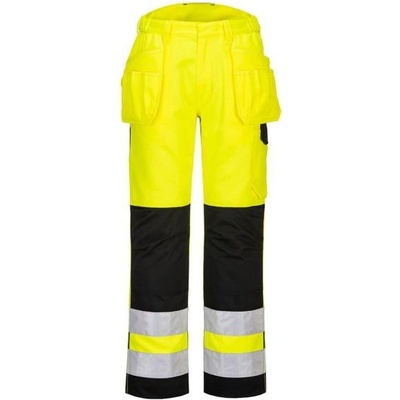 Portwest Kalhoty Holster PW3 Hi-Vis Stretch žlutá/černá