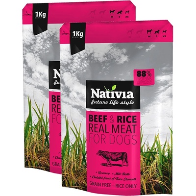 Nativia Real Meat Beef & Rice 8 kg