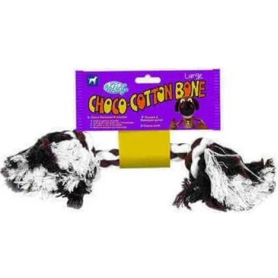 PET BRANDS Играчка от въже Pet Brands Choco-Cotton Bone - Въжен кокал шоколад, размер S 5x19x5cm, Англия CCBS
