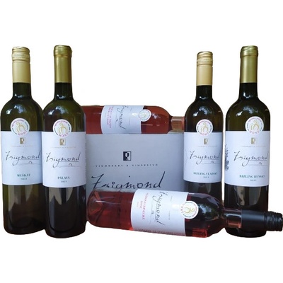 Vinárstvo Zsigmond Kartón mix lllb akostné suché polosuché polosladké biele ružové 2023 2024 12,5% 13% 13,5% 6 x 0,75 l (kartón)