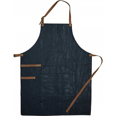 Printwear Odolná zástěra z polyeuretanu s mosaznými přezkami šedá hnědá NT5260