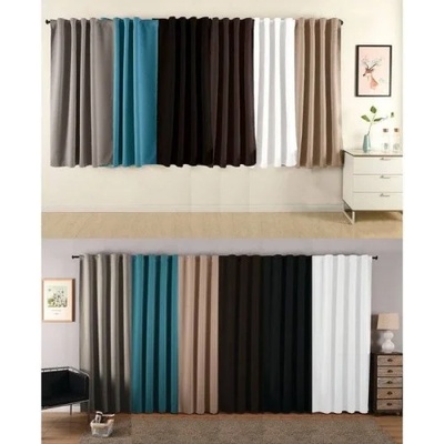 Дрейпари БГ Готова затъмняваща завеса от плат Блекаут с пришита ширит лента за окачване на ПВЦ, алуминиева или метална релса , височина от 175см. до 270см. , ширина 295см. код-20609