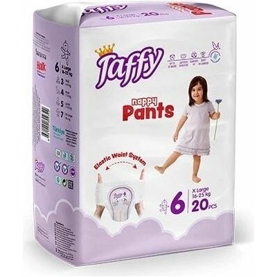 Taffy Nappy Pants 6 EXTRA LARGE 16-25 kg 20ks