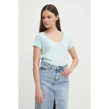 Pepe Jeans Памучна тениска Pepe Jeans LUNA в синьо с изчистен дизайн PM542154 PM542154 (PL505856)