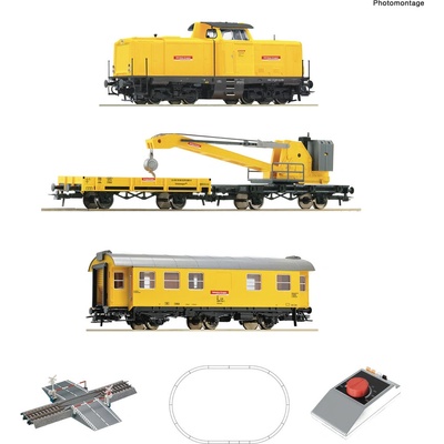 Roco Аналогов стартов комплект: Дизелов локомотив клас 212 с кранов влак, db ag (5100002)