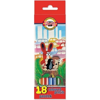 Koh-i-noor pastelky školské Krtko 18 ks v sade
