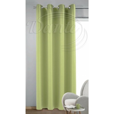 Kroužkovaný závěs Dimout Uni 724 světle zelený - 245 x 140 cm