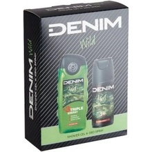 Denim Wild sprchový gel 250 ml + deospray 150 ml dárková sada