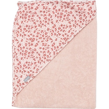 Bébé-Jou Bebe-Jou Froté uterák s kapucňou Leopard Pink