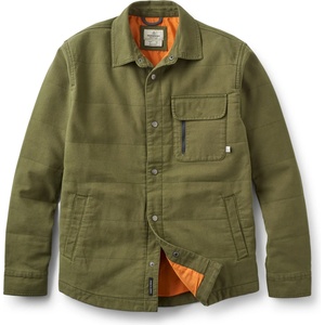 Passenger Мъжка риза с копчета Passenger Taranaki Canvas Quilted Overshirt Shirt - Khaki (033-2669-0113)