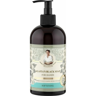 Babushka Agafia Softening černé mýdlo na ruce 500 ml