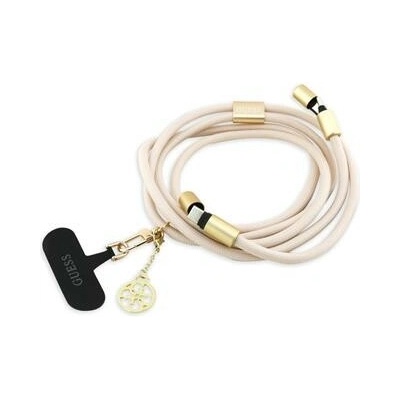 Guess Crossbody popruh 4G Charm s nabíjecím kabelem USB-C/USB-C - béžová – Zbozi.Blesk.cz