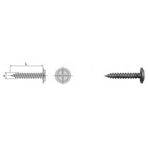 Uncanny Brand Screw with washer head phosphatized 4.2*65mm kg