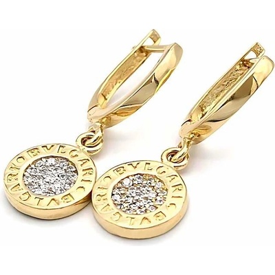 B&B Goldinvestic zlaté kulaté se zirkony typ Bvlgari N5216-585/1000
