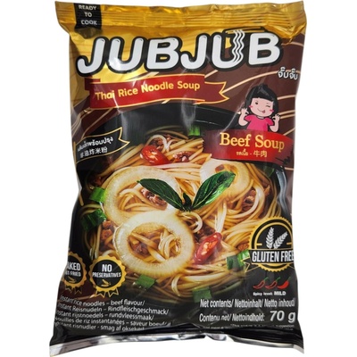 Jub Jub Bezlepkové instantné ryžové rezance hovadzie 70 g