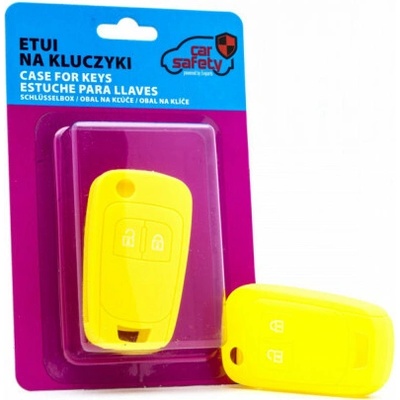 Kľúčenka Chevrolet Opel Vauxhall silikónový obal na kľúče žltá