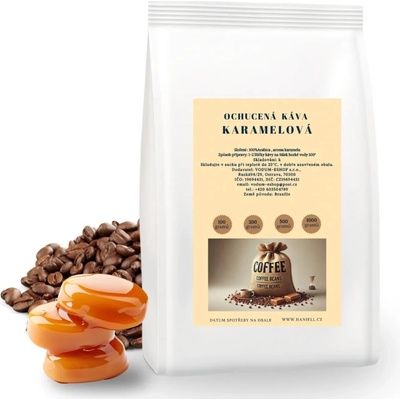 Haniell Káva Karamel Arabica zrnková 100 g