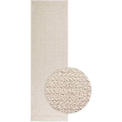 vidaXL Килим "ZIZUR", 80x250 см, визия юта, за закрито и открито (4010361)