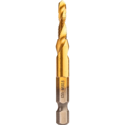 NEO TOOLS HSS TiN závitový vrták, M5x0,8 mm, šesťhranný 08-952
