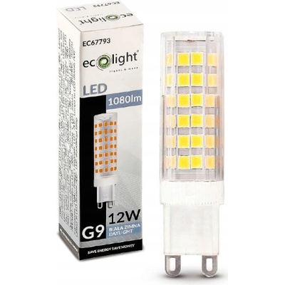 BERGE LED žárovka G9 - 12W - studená bílá