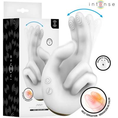 Стимулатор с движещи се пръсти, вибрации и затопляне - Intense Jimmy (D-246252)