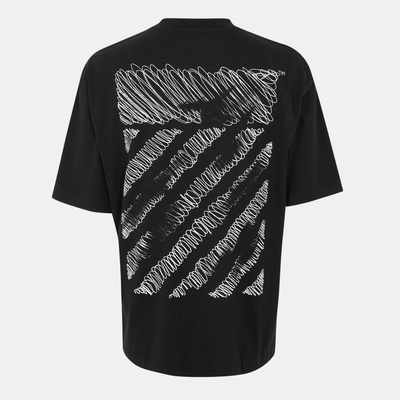OFF WHITE Тениска OFF WHITE Men's Scribble T-Shirt - Black