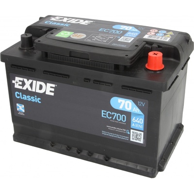 Exide Classic 12V 70Ah 640A EC700